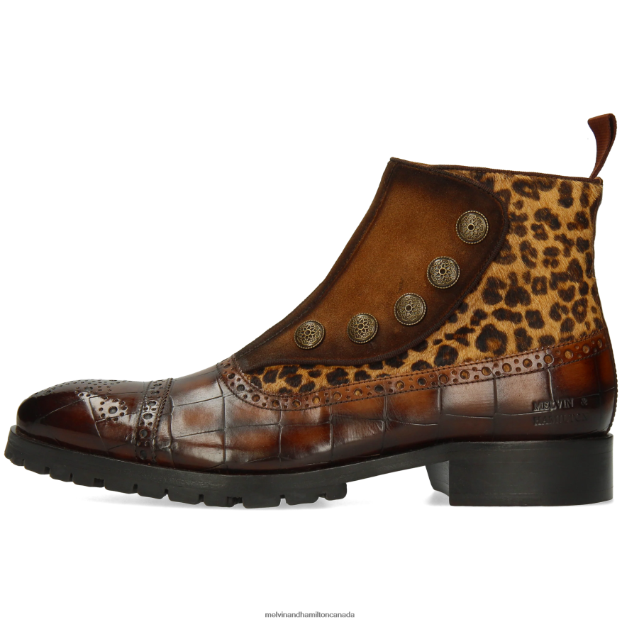 Men Melvin & Hamilton Brown Patrick 22 Ankle Boots P4V68P92