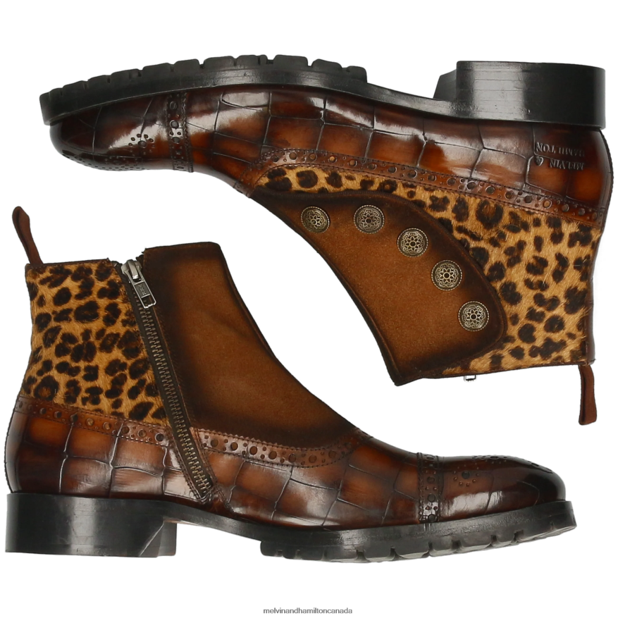 Men Melvin & Hamilton Brown Patrick 22 Ankle Boots P4V68P92