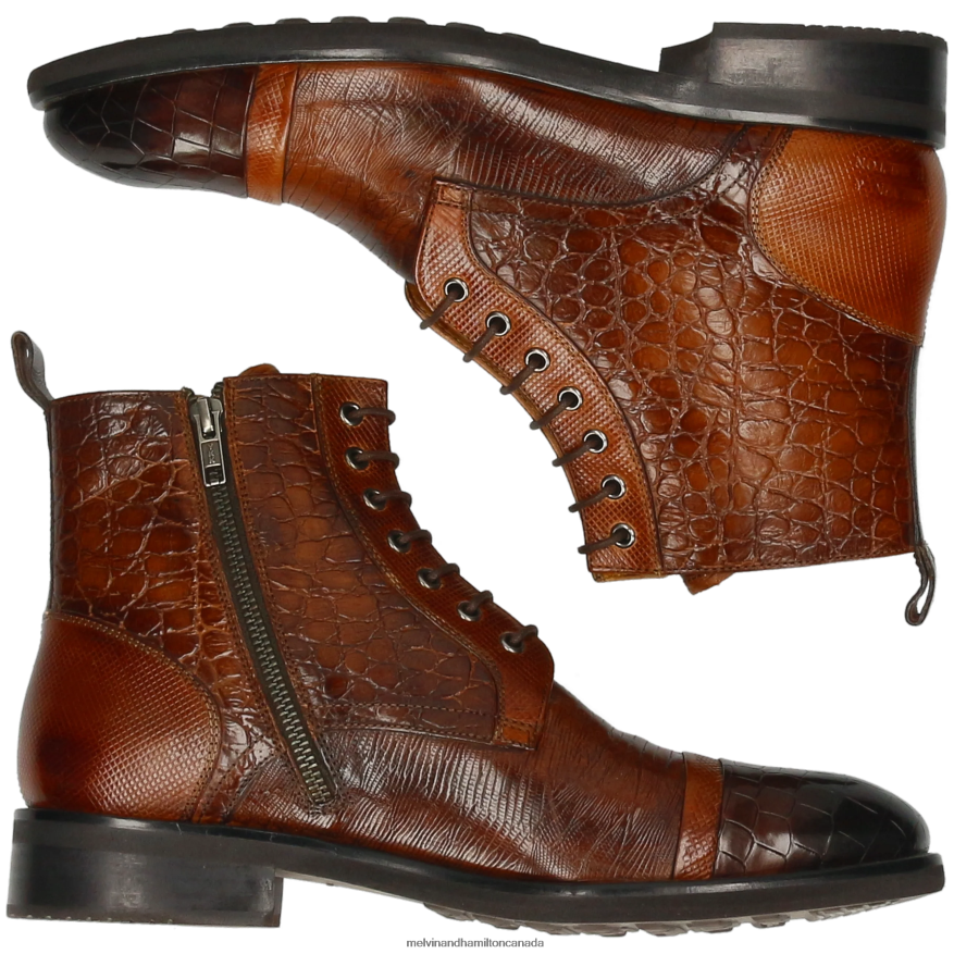 Men Melvin & Hamilton Brown Patrick 28 Ankle Boots P4V68P129