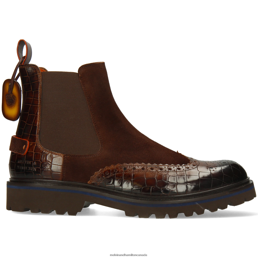 Men Melvin & Hamilton Brown Pierce 26 Ankle Boots P4V68P101