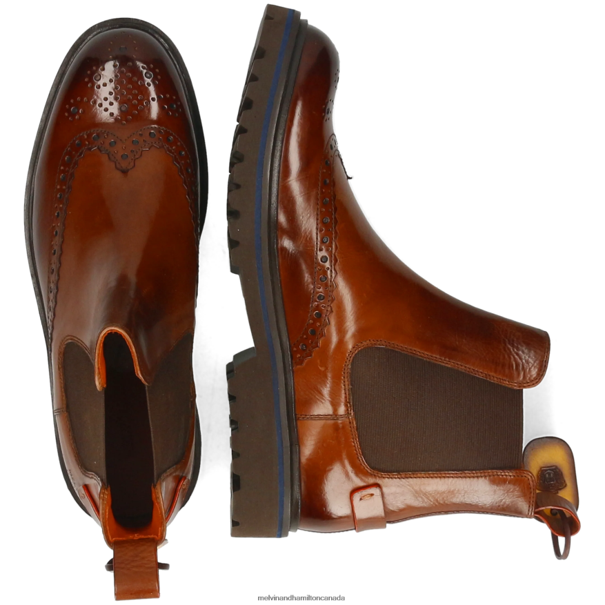 Men Melvin & Hamilton Brown Pierce 26 Ankle Boots P4V68P46