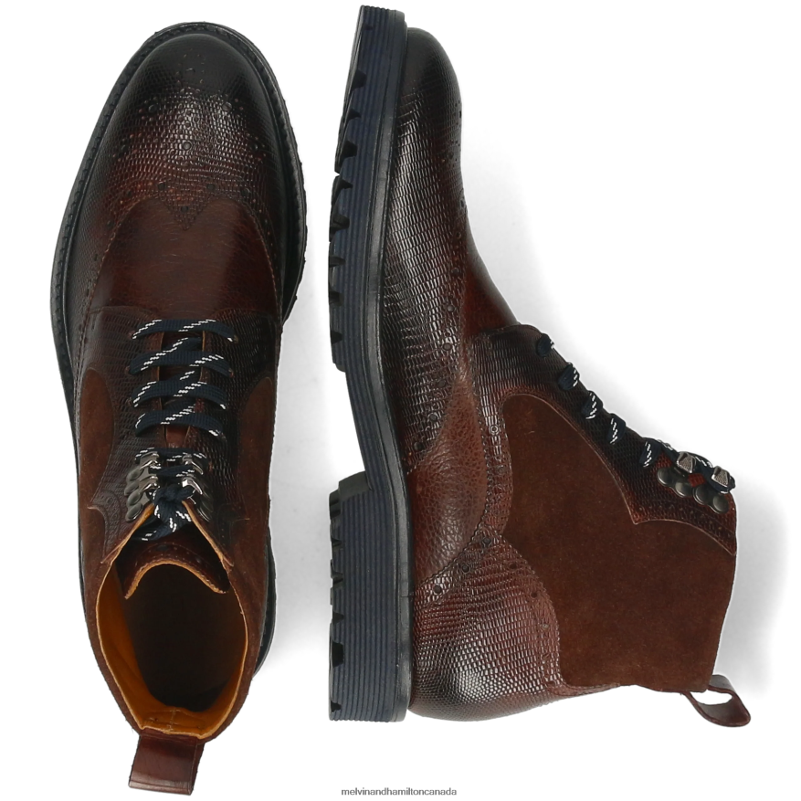 Men Melvin & Hamilton Brown Trevor 34 Ankle Boots P4V68P38