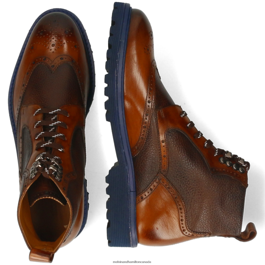 Men Melvin & Hamilton Brown Trevor 34 Ankle Boots P4V68P79