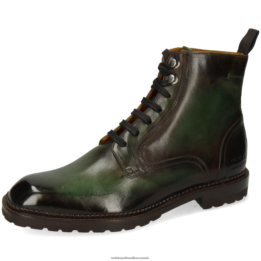 Men Melvin & Hamilton Green Adam 1 Ankle Boots P4V68P61