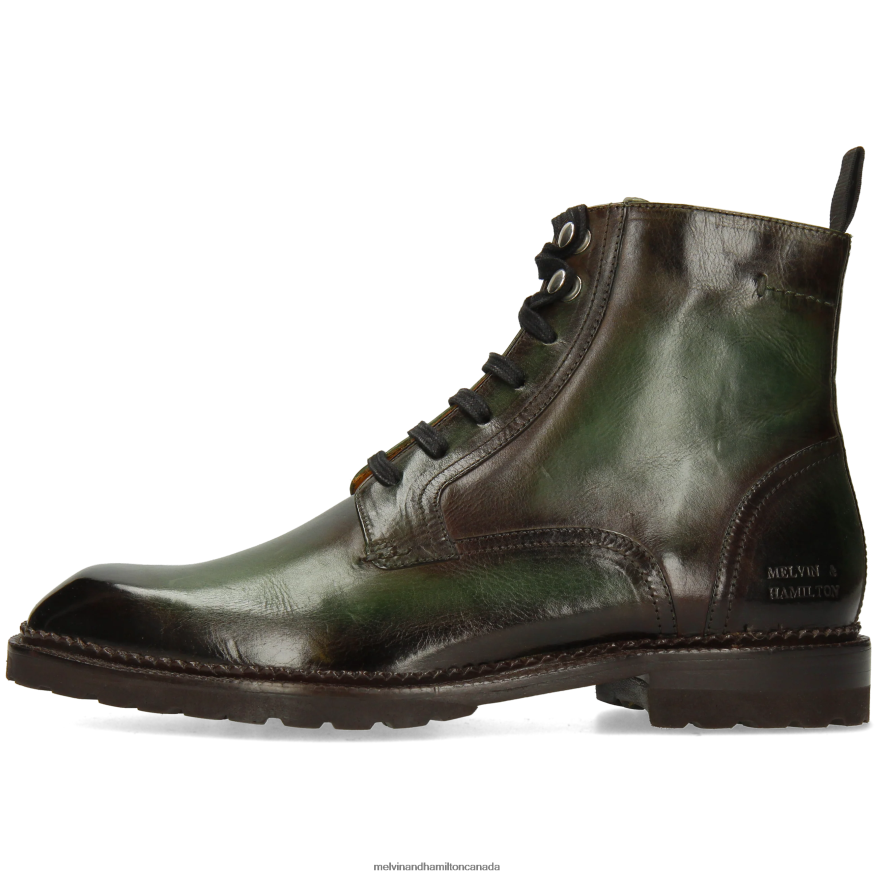 Men Melvin & Hamilton Green Adam 1 Ankle Boots P4V68P61