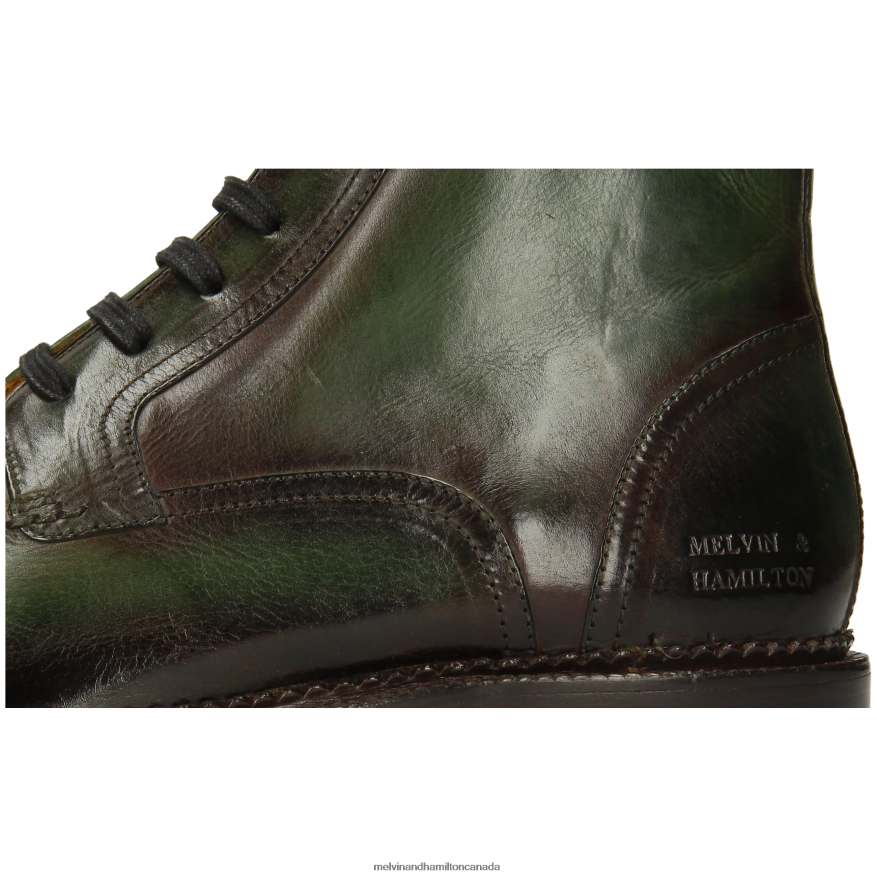Men Melvin & Hamilton Green Adam 1 Ankle Boots P4V68P61