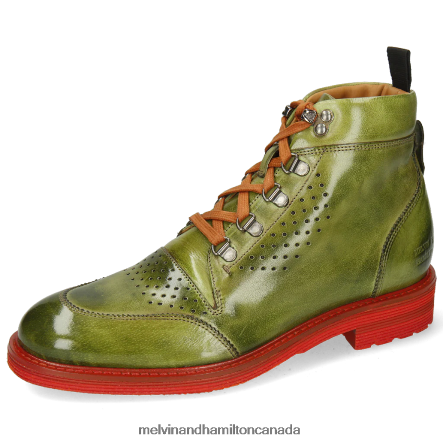 Men Melvin & Hamilton Green Trevor 5 Ankle Boots P4V68P150