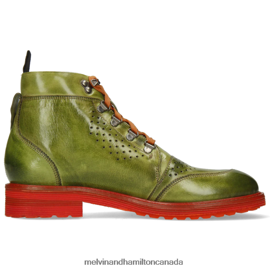 Men Melvin & Hamilton Green Trevor 5 Ankle Boots P4V68P150