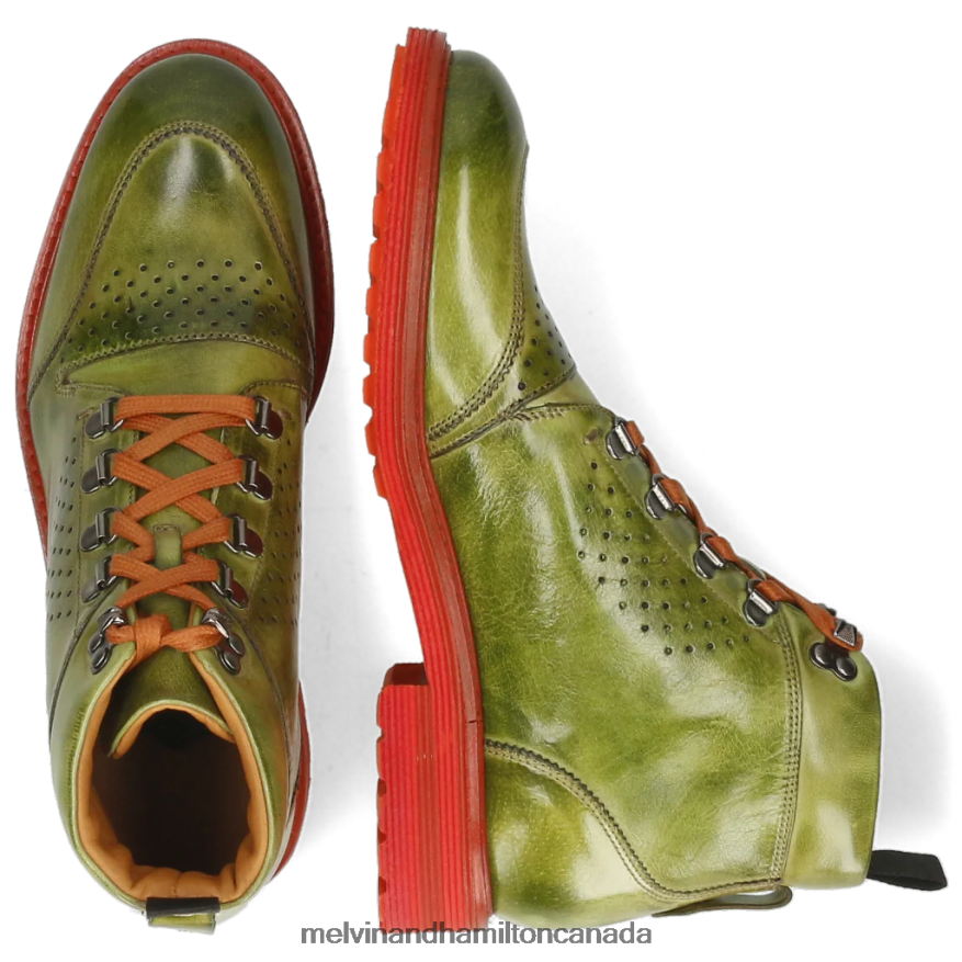Men Melvin & Hamilton Green Trevor 5 Ankle Boots P4V68P150