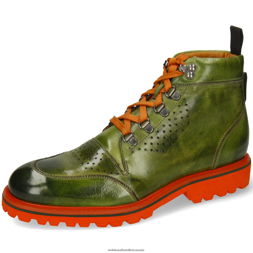 Men Melvin & Hamilton Green Trevor 5 Ankle Boots P4V68P5