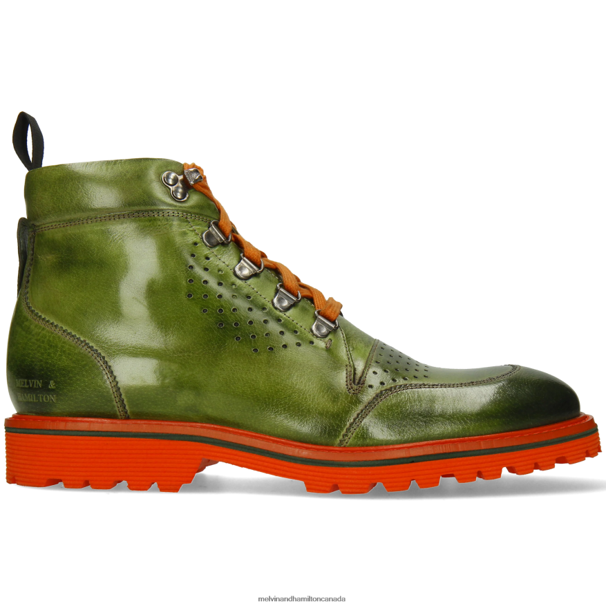 Men Melvin & Hamilton Green Trevor 5 Ankle Boots P4V68P5