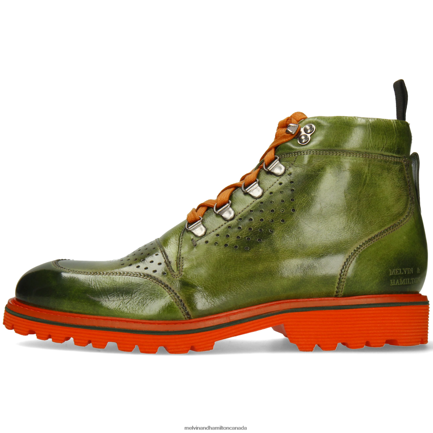 Men Melvin & Hamilton Green Trevor 5 Ankle Boots P4V68P5