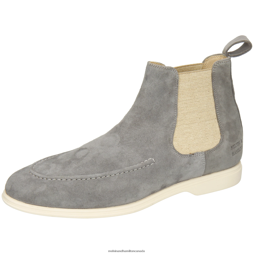 Men Melvin & Hamilton Grey Earl 21 Ankle Boots P4V68P42