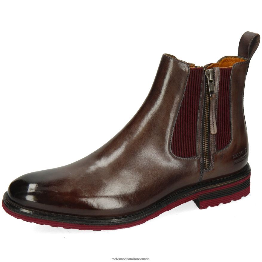 Men Melvin & Hamilton Grey Eddy 25 Ankle Boots P4V68P110