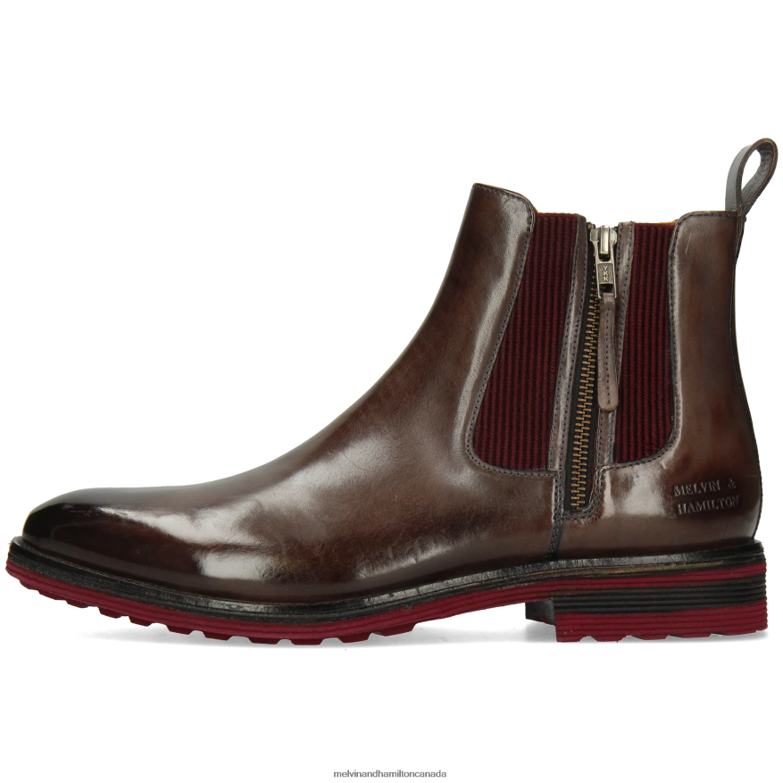 Men Melvin & Hamilton Grey Eddy 25 Ankle Boots P4V68P110