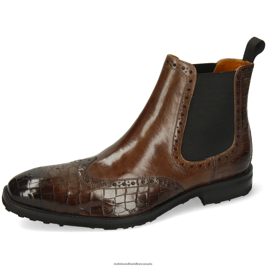 Men Melvin & Hamilton Grey Flynn 2 Ankle Boots P4V68P30