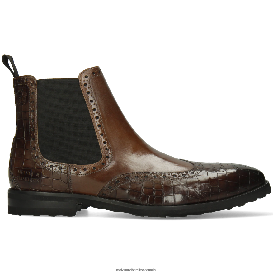 Men Melvin & Hamilton Grey Flynn 2 Ankle Boots P4V68P30