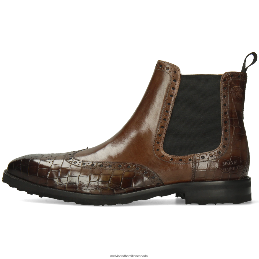 Men Melvin & Hamilton Grey Flynn 2 Ankle Boots P4V68P30