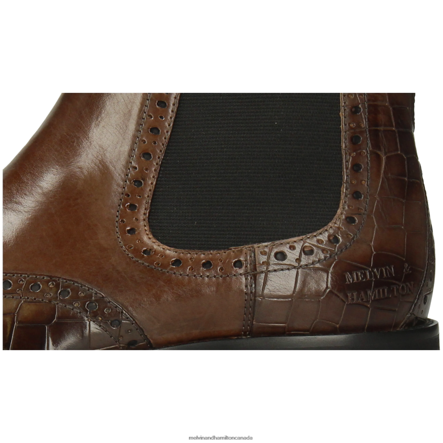 Men Melvin & Hamilton Grey Flynn 2 Ankle Boots P4V68P30