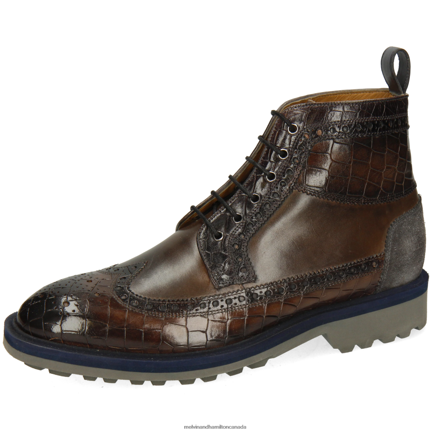 Men Melvin & Hamilton Grey Matthew 9 Ankle Boots P4V68P66