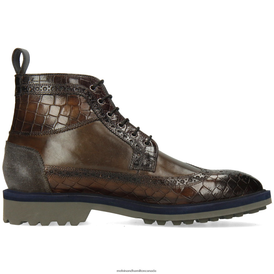 Men Melvin & Hamilton Grey Matthew 9 Ankle Boots P4V68P66