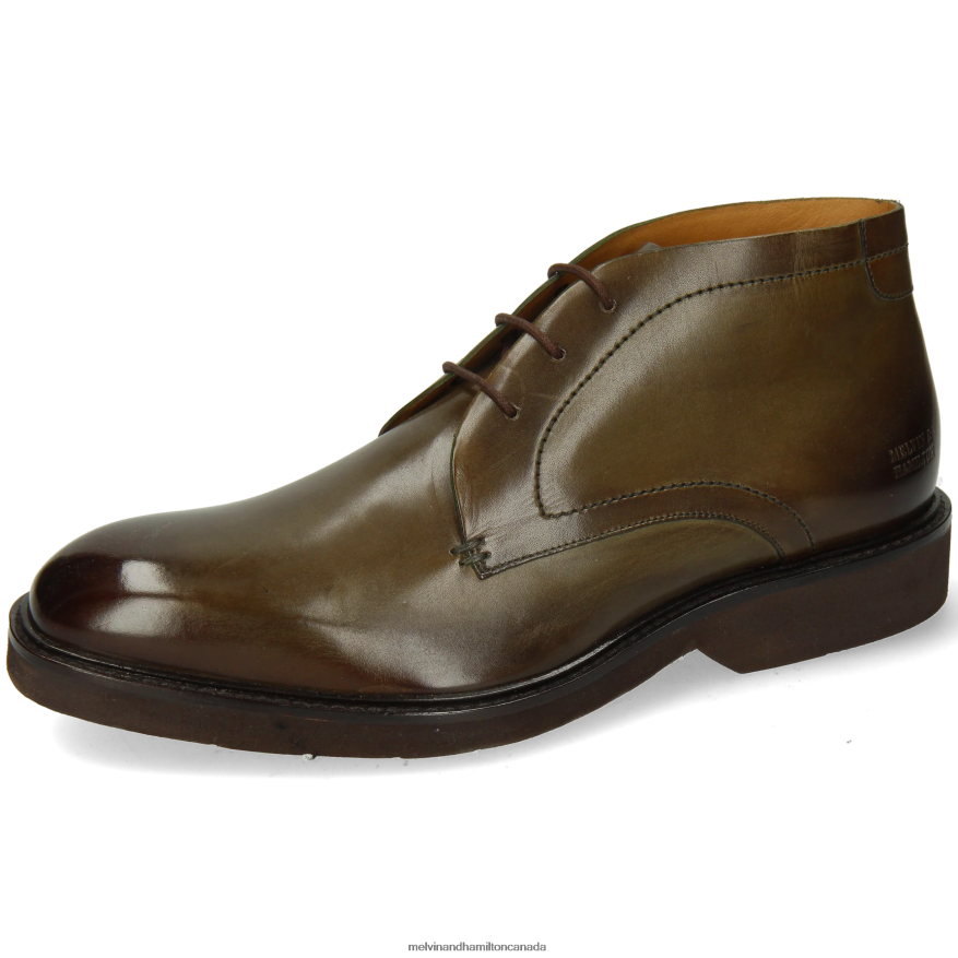 Men Melvin & Hamilton Khaki Felix 1 Ankle Boots P4V68P77