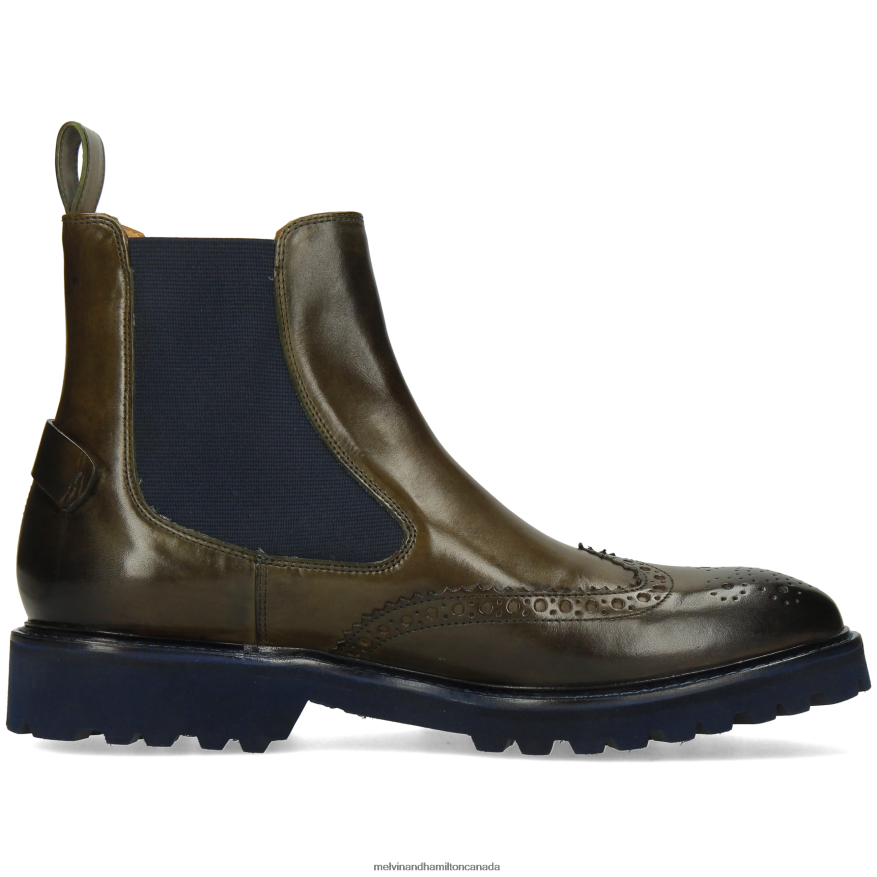 Men Melvin & Hamilton Khaki Matthew 49 Ankle Boots P4V68P82