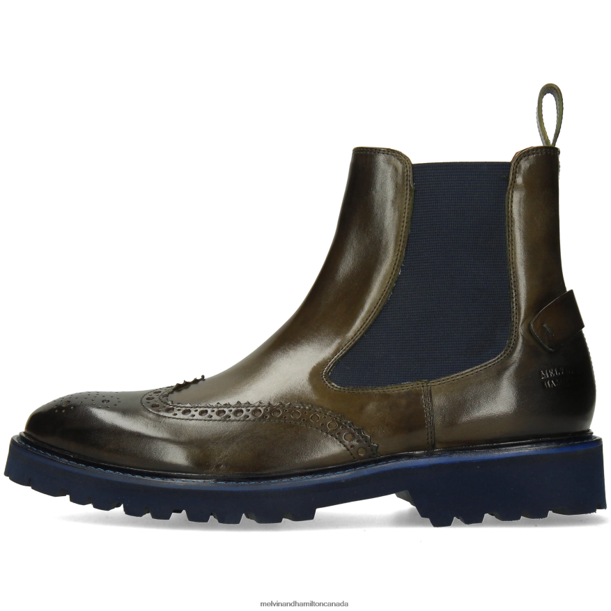 Men Melvin & Hamilton Khaki Matthew 49 Ankle Boots P4V68P82