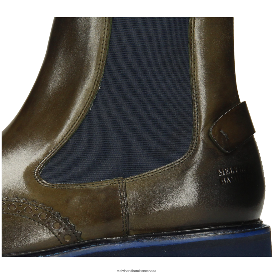 Men Melvin & Hamilton Khaki Matthew 49 Ankle Boots P4V68P82