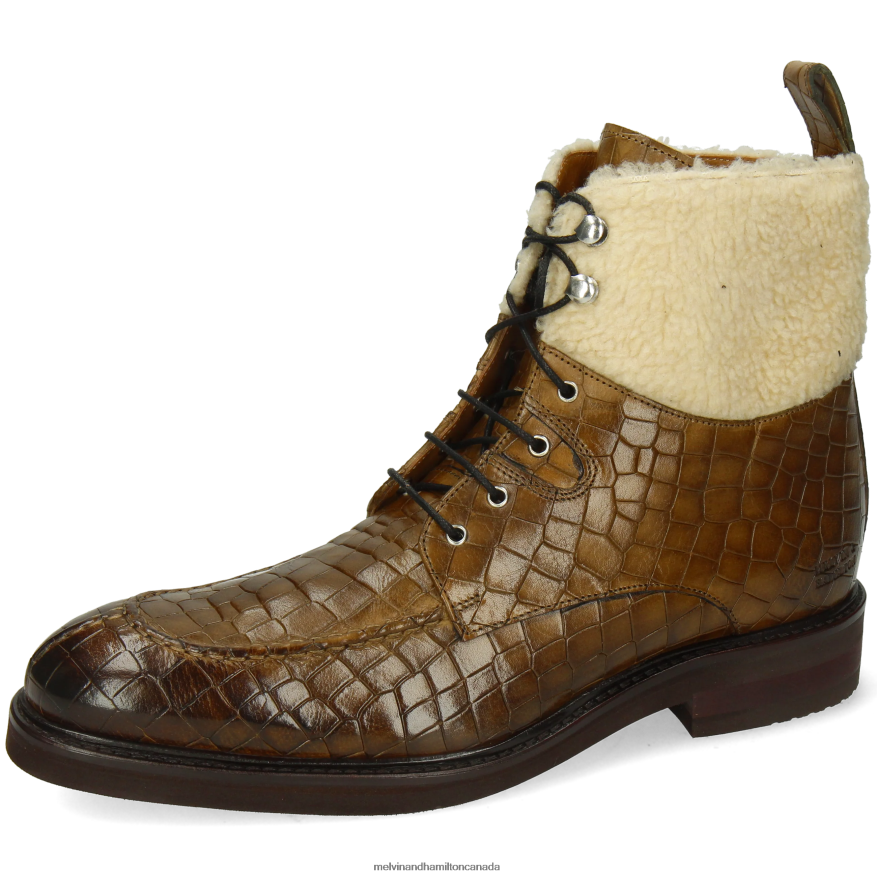 Men Melvin & Hamilton Khaki Parker 3 Ankle Boots P4V68P57