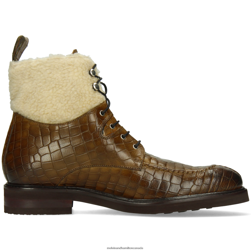 Men Melvin & Hamilton Khaki Parker 3 Ankle Boots P4V68P57