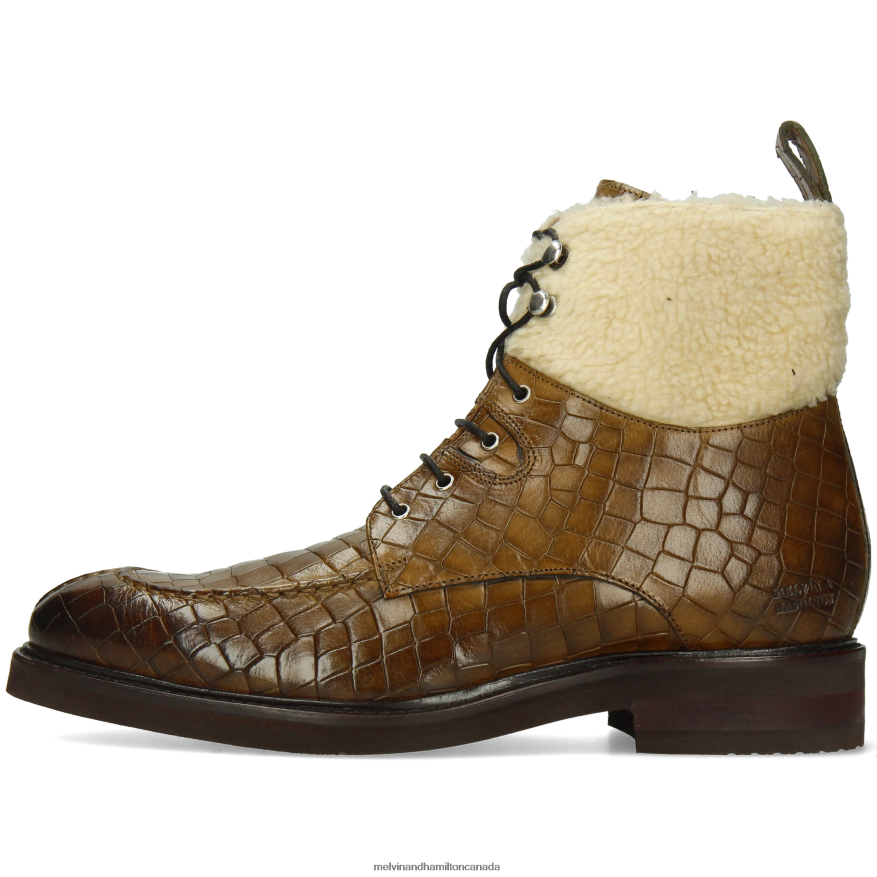 Men Melvin & Hamilton Khaki Parker 3 Ankle Boots P4V68P57