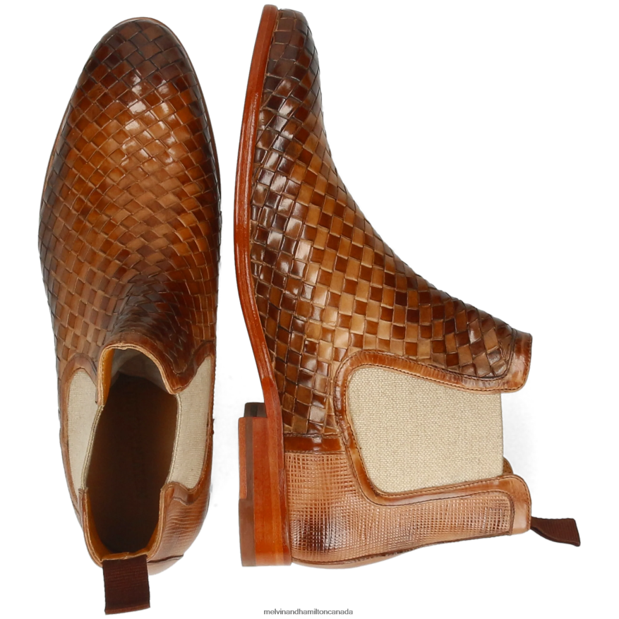 Men Melvin & Hamilton Light Brown Brad 6 Ankle Boots P4V68P14