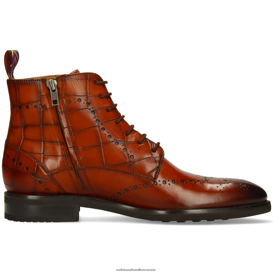 Men Melvin & Hamilton Orange Bobby 9 Ankle Boots P4V68P89