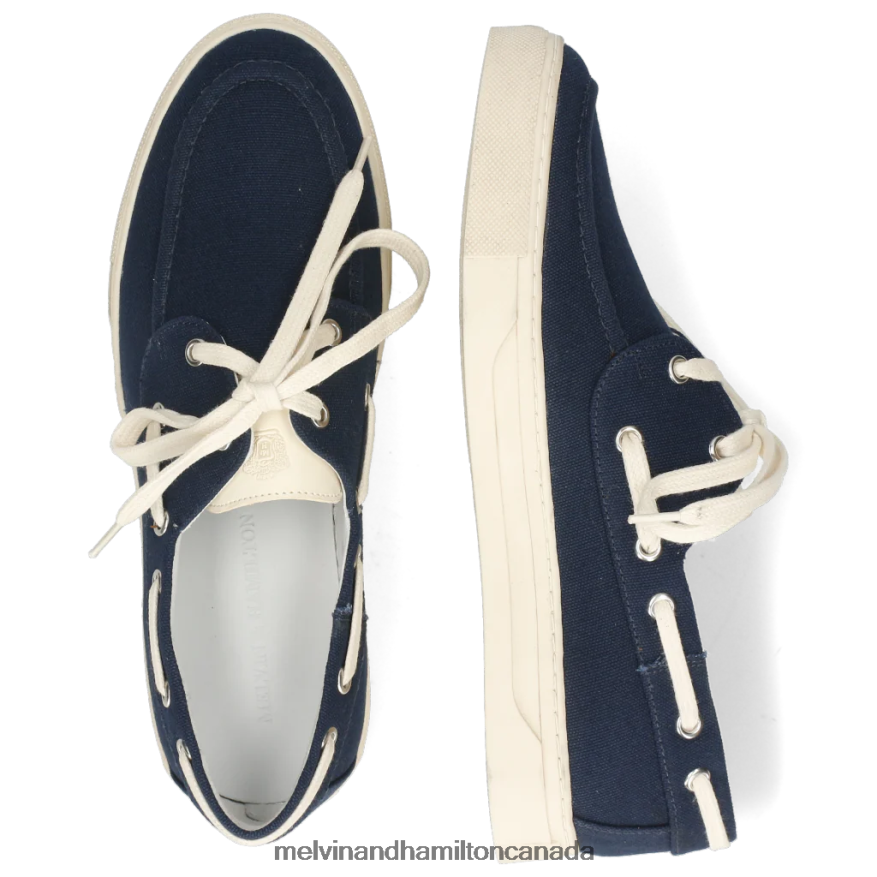 Men Melvin & Hamilton Blue Adrian 8 Boat Shoes P4V68P713