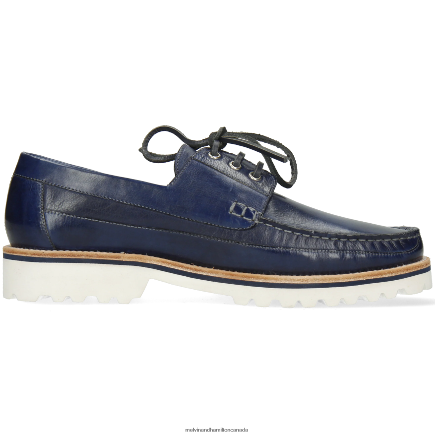 Men Melvin & Hamilton Blue Dustin 6 Boat Shoes P4V68P708