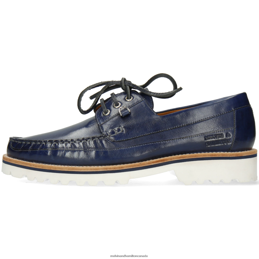 Men Melvin & Hamilton Blue Dustin 6 Boat Shoes P4V68P708