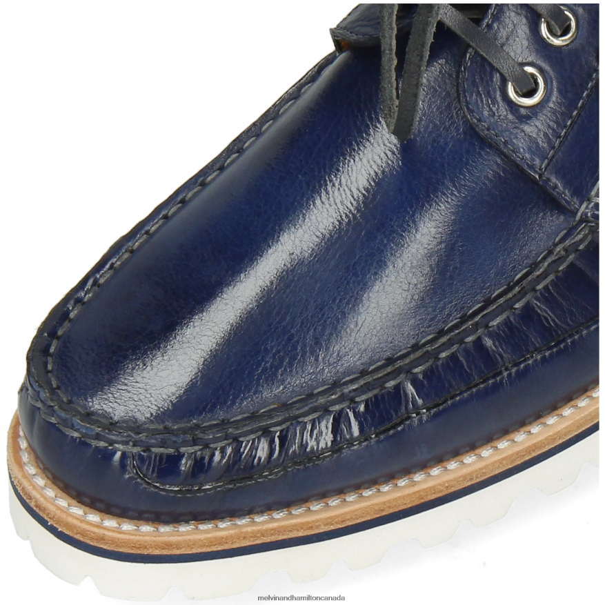 Men Melvin & Hamilton Blue Dustin 6 Boat Shoes P4V68P708