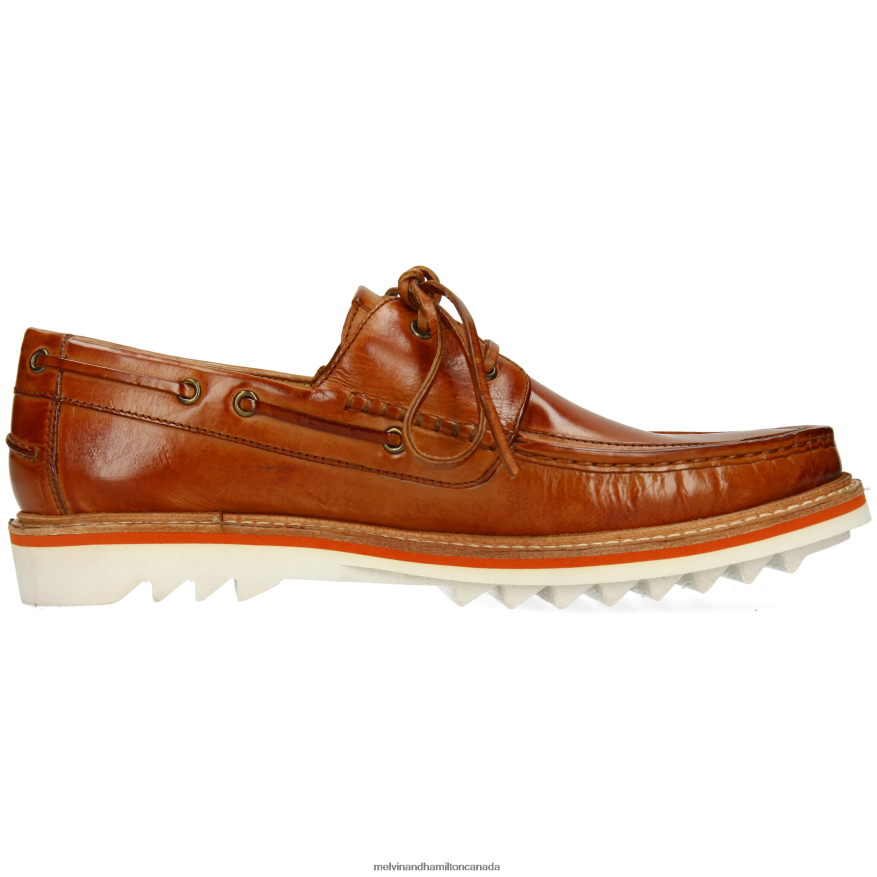 Men Melvin & Hamilton Brown Dustin 4 Boat Shoes P4V68P710