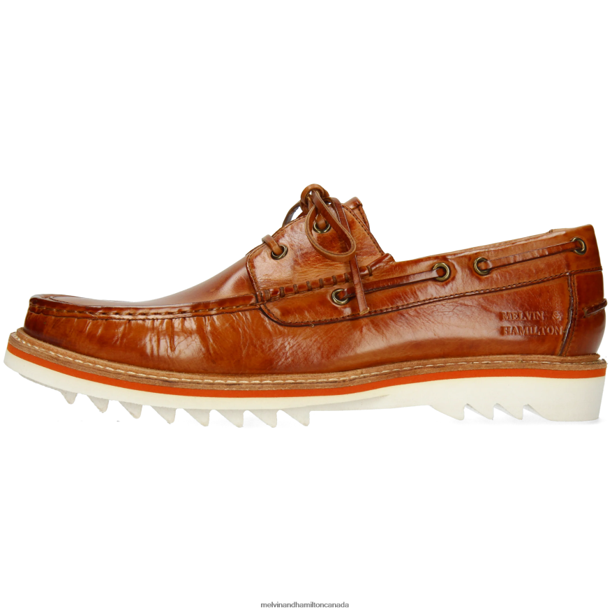 Men Melvin & Hamilton Brown Dustin 4 Boat Shoes P4V68P710