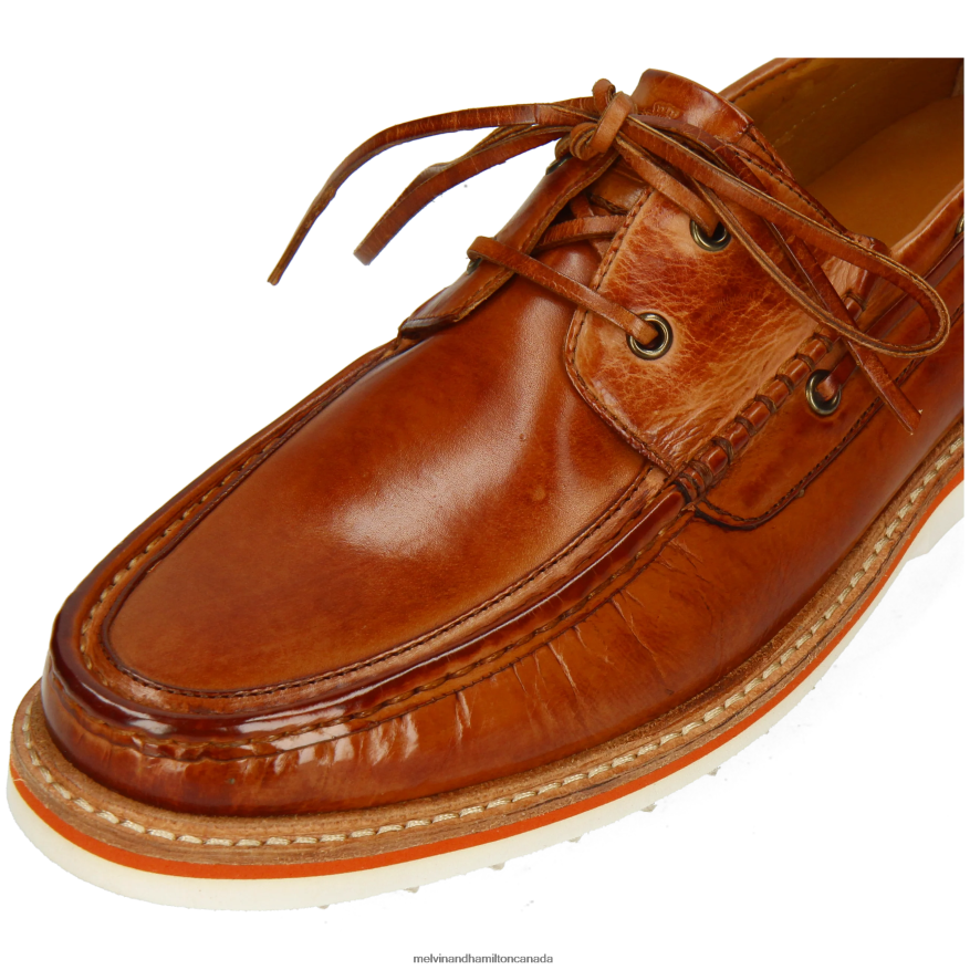 Men Melvin & Hamilton Brown Dustin 4 Boat Shoes P4V68P710