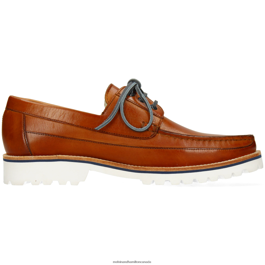 Men Melvin & Hamilton Brown Dustin 6 Boat Shoes P4V68P706