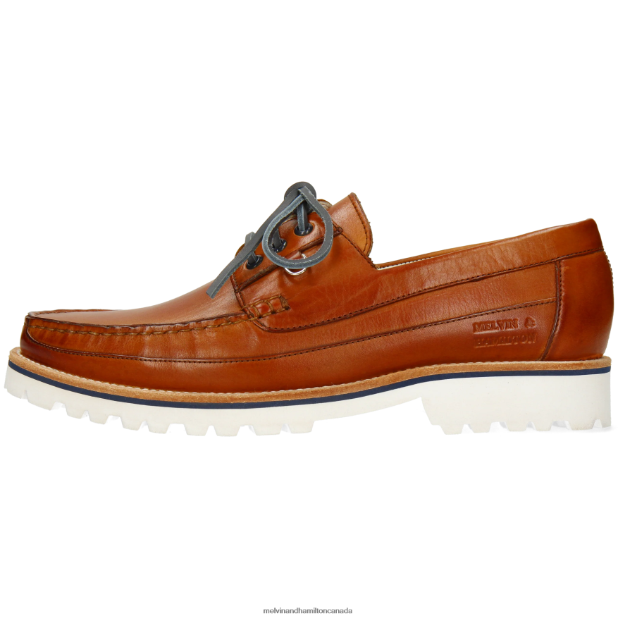 Men Melvin & Hamilton Brown Dustin 6 Boat Shoes P4V68P706