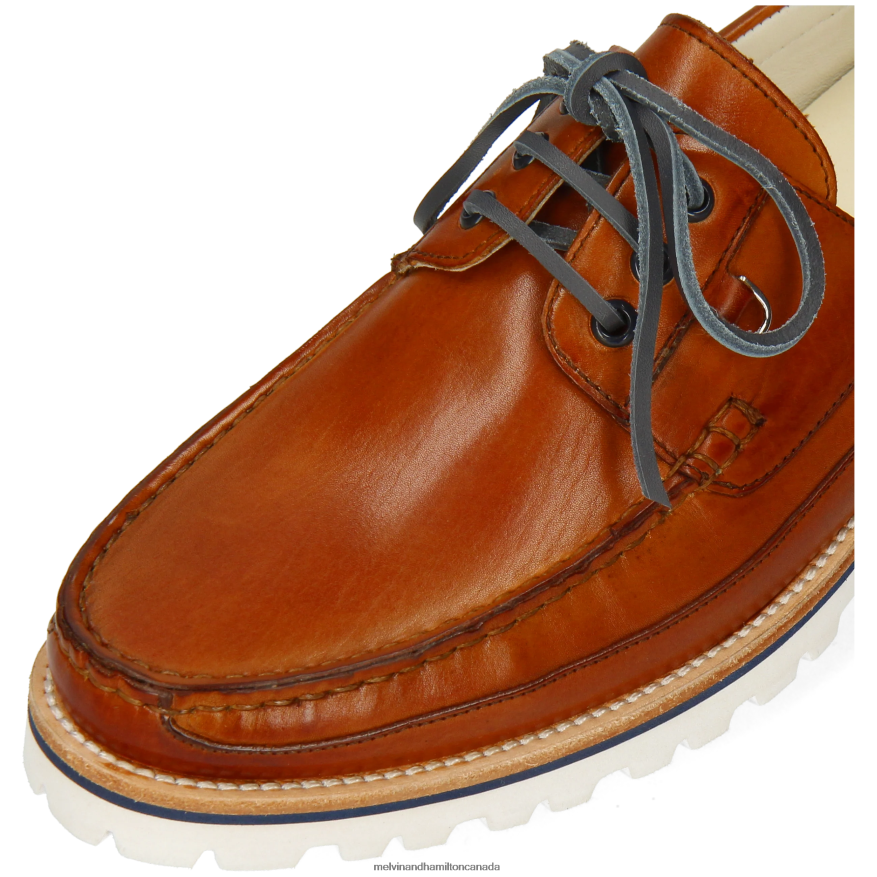 Men Melvin & Hamilton Brown Dustin 6 Boat Shoes P4V68P706