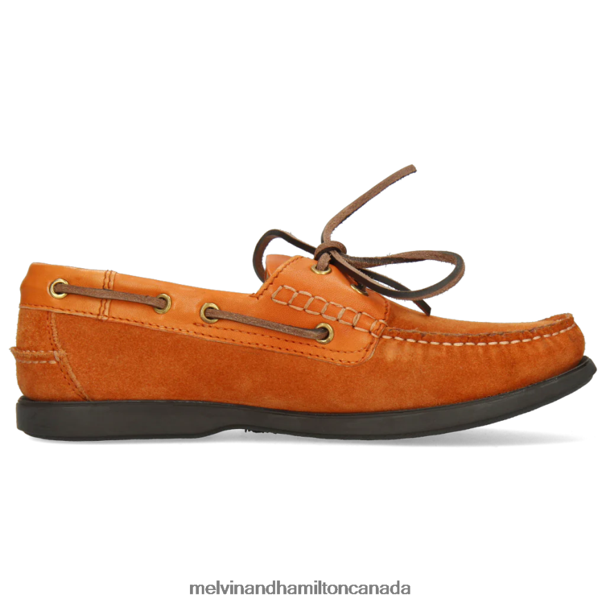Men Melvin & Hamilton Orange Jason 1 Boat Shoes P4V68P712