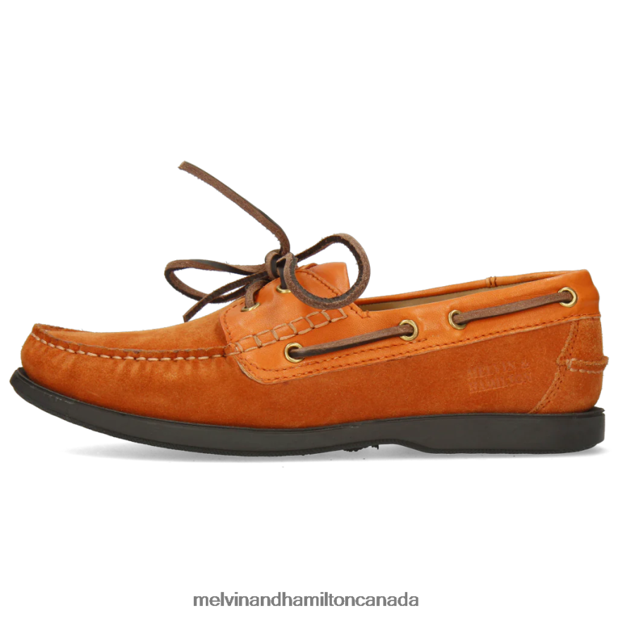 Men Melvin & Hamilton Orange Jason 1 Boat Shoes P4V68P712