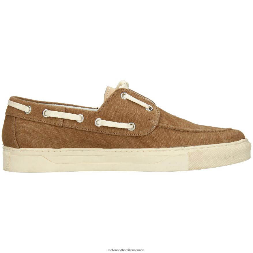 Men Melvin & Hamilton Taupe Adrian 8 Boat Shoes P4V68P705