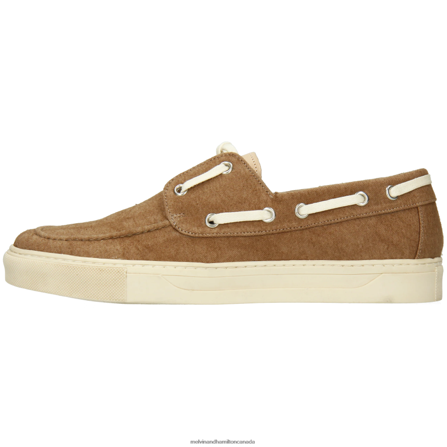 Men Melvin & Hamilton Taupe Adrian 8 Boat Shoes P4V68P705
