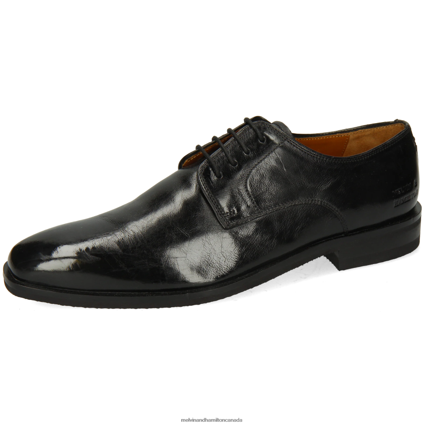 Men Melvin & Hamilton Black Alex 1 Derby Shoes P4V68P474