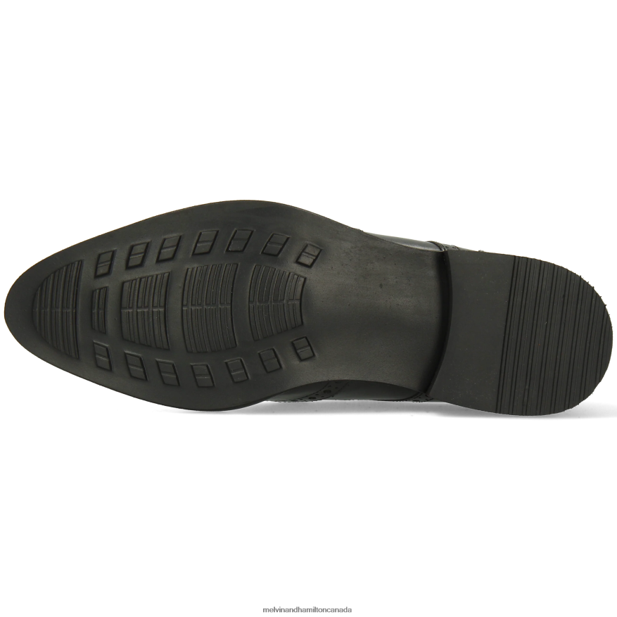 Men Melvin & Hamilton Black Bobby 5 Derby Shoes P4V68P382